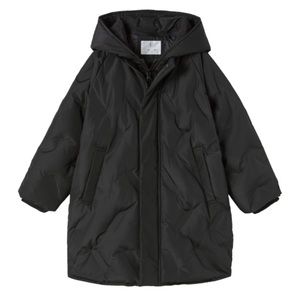 Detachable Hood Longline Down Puffer Coat